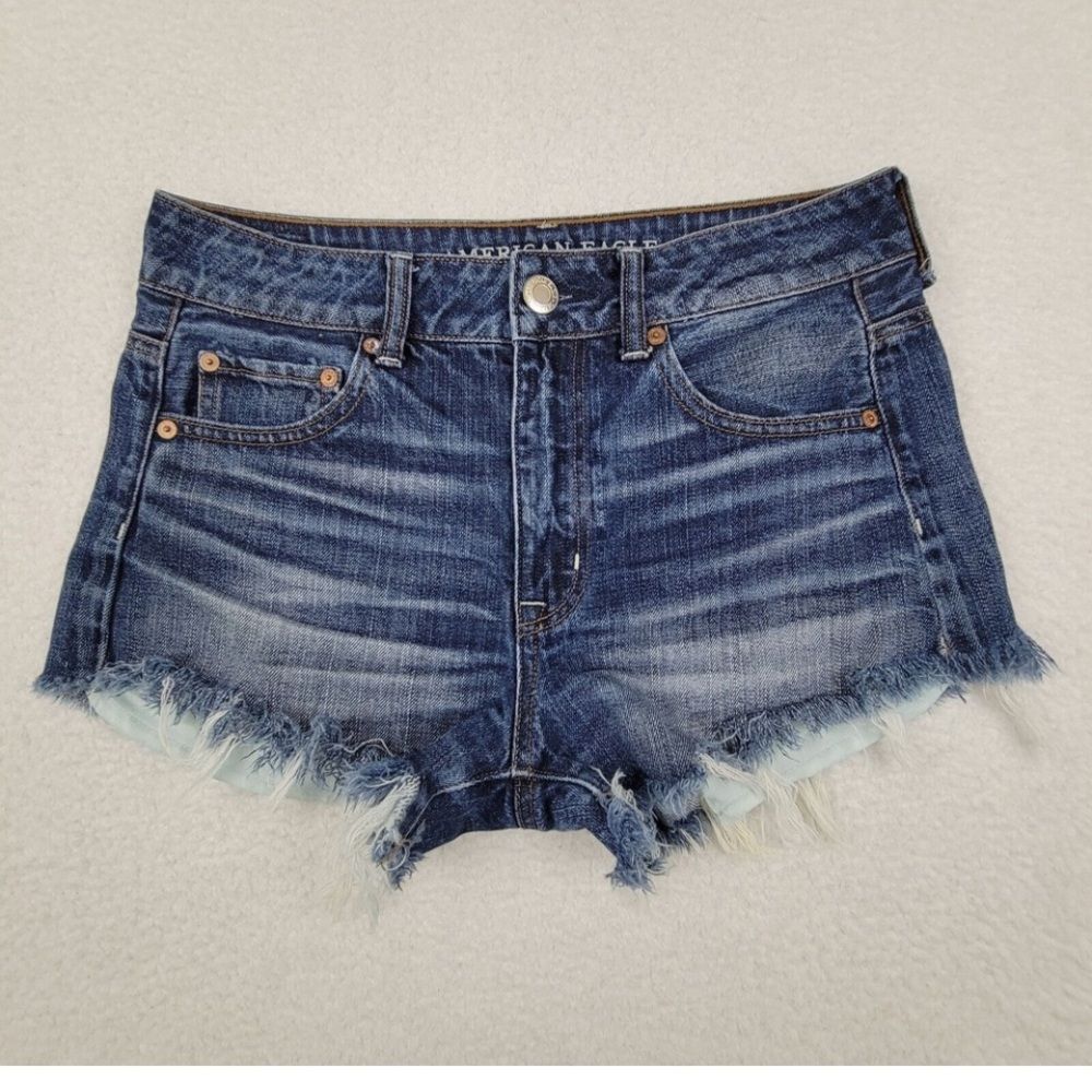American Eagle Outfitters High rise festival distressed Shorts